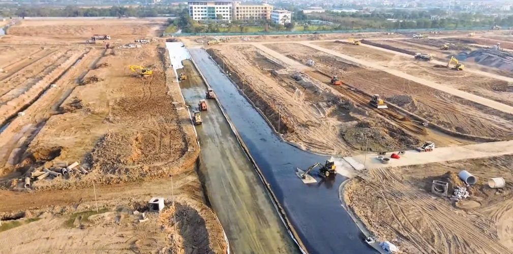Tháng 2/2025 - xây dựng gần xong đường nội khu